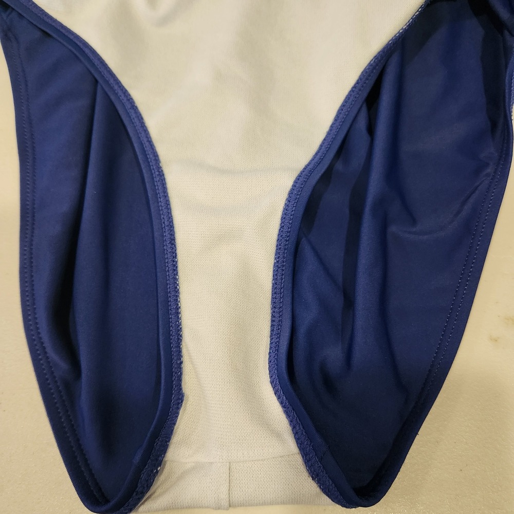 Cromer Resortwear One Piece Swimsuit Size 12 Blue‎ Ruching Padded - Picture 8 of 9